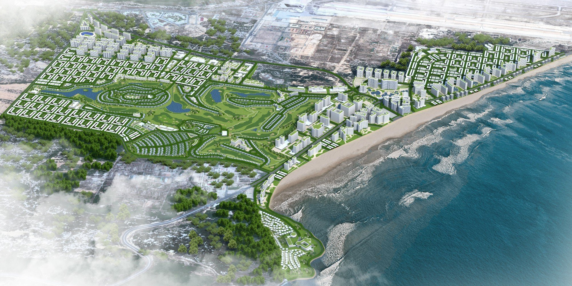 Phối cảnh trên cao dự án The Lotus Cam Ranh